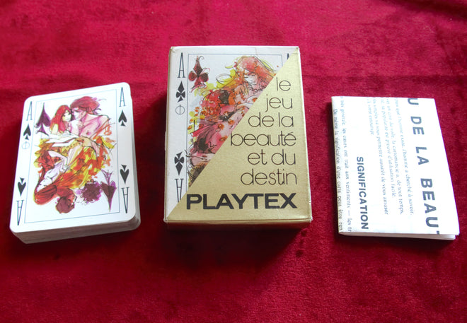 Oracle of Beauty and Fate - 1971 - Playtex - le jeu de la beauté et du destin, Sex Oracle, Naughty Oracle Deck, Sinful Desires, sexy playing cards, vintage deck of cards