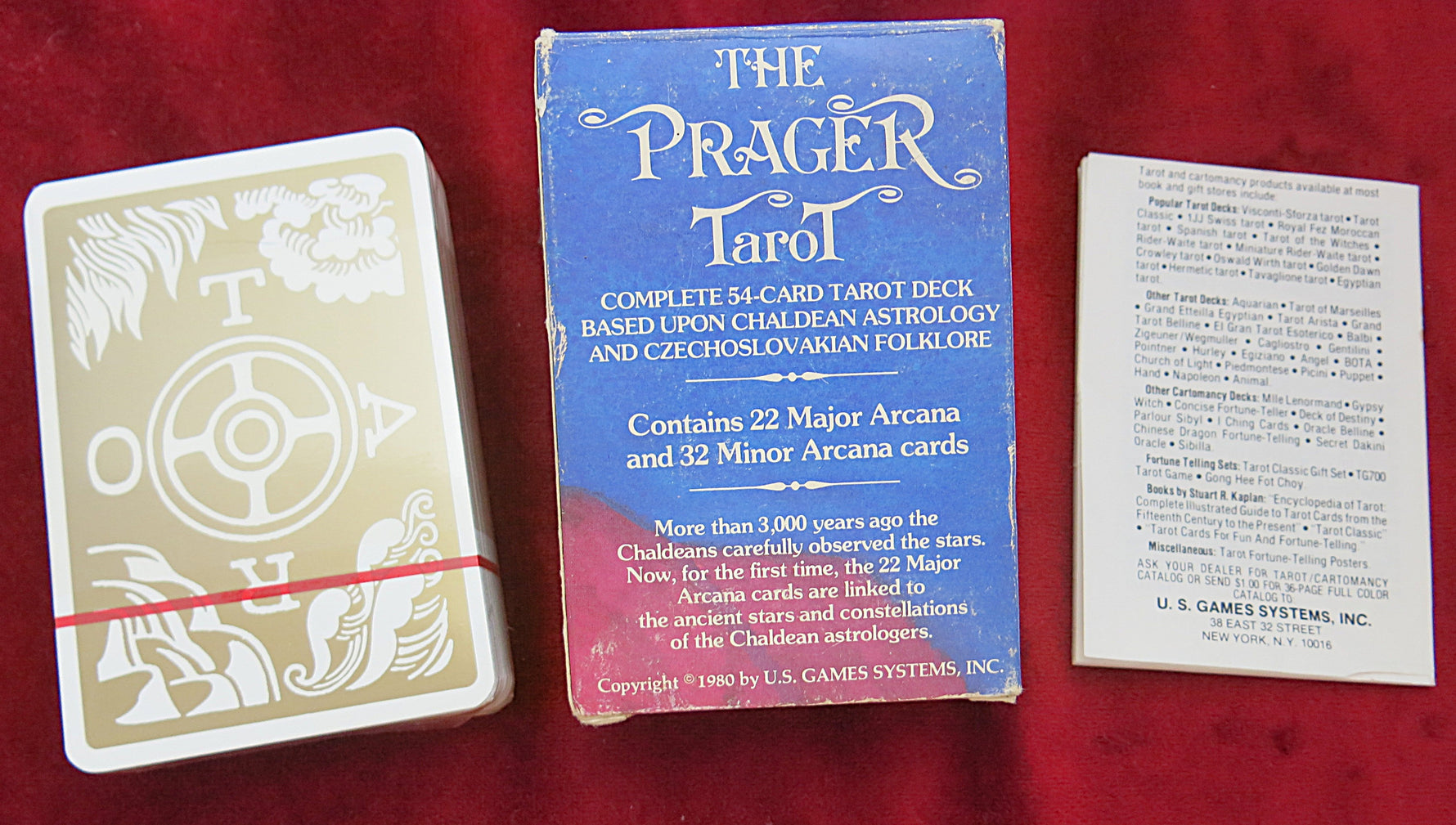 The Prager Tarot – AGMüller 1980 – Sealed Vintage Swiss Deck – Chaldean Astrology & Czech Folklore