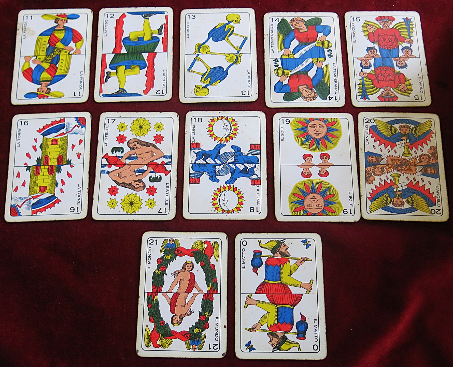 Italian 1990s Horoscope Tarot Cards | Pratica Oroscopo Cartomanzia