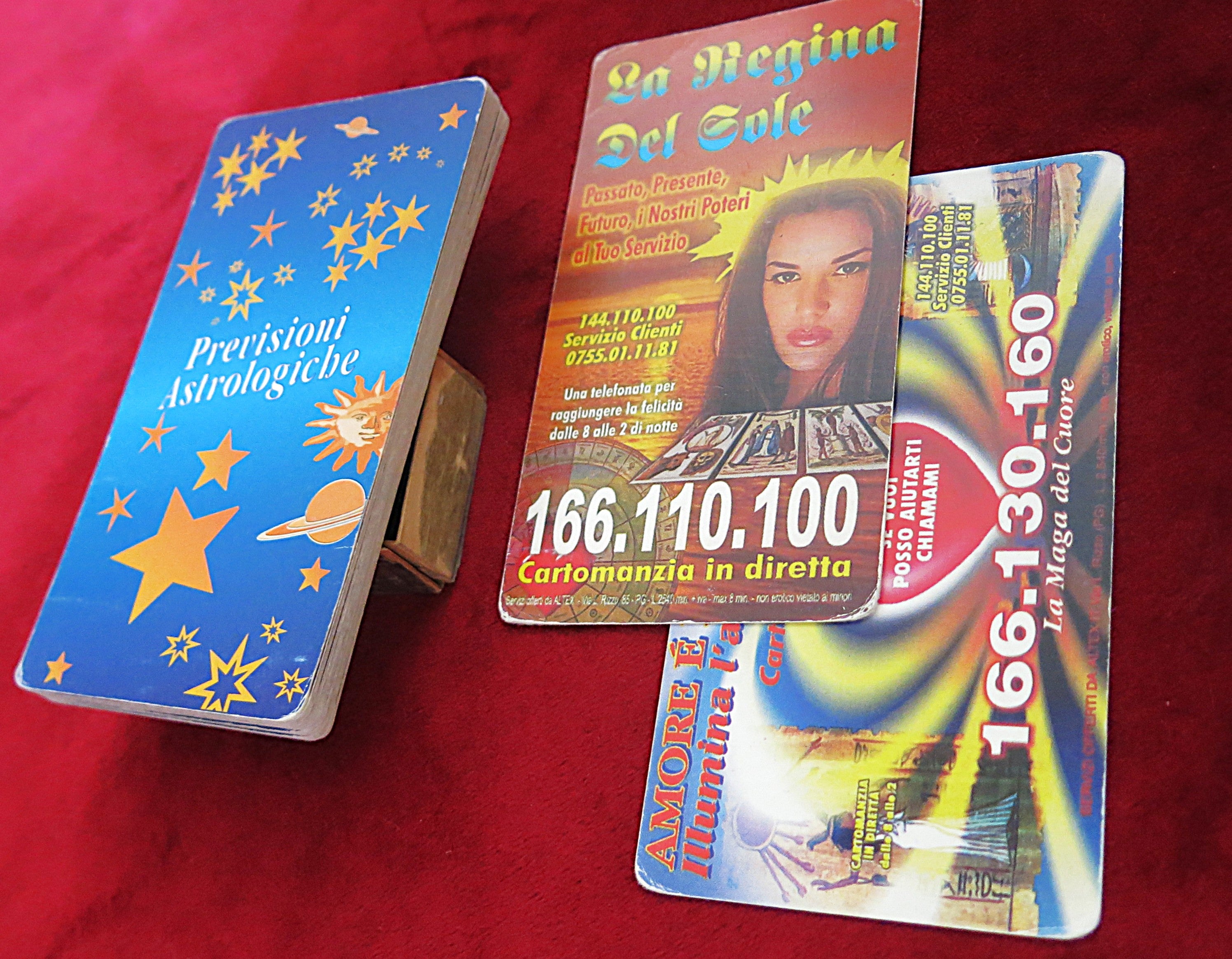 Prévisions astrologiques Tarot – Tarot promotionnel italien – 22 Arcanes Majeurs – c.2000