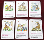 Disney Bambi cards, vintage Disney game, FX Schmid quartet, 1970s Disney cards, Walt Disney Productions, Bambi collectible, retro Disney, vintage children’s card game, Disney memorabilia, rare Disney playing cards, Disney gift idea, Disney vintage set, antique Disney cards
