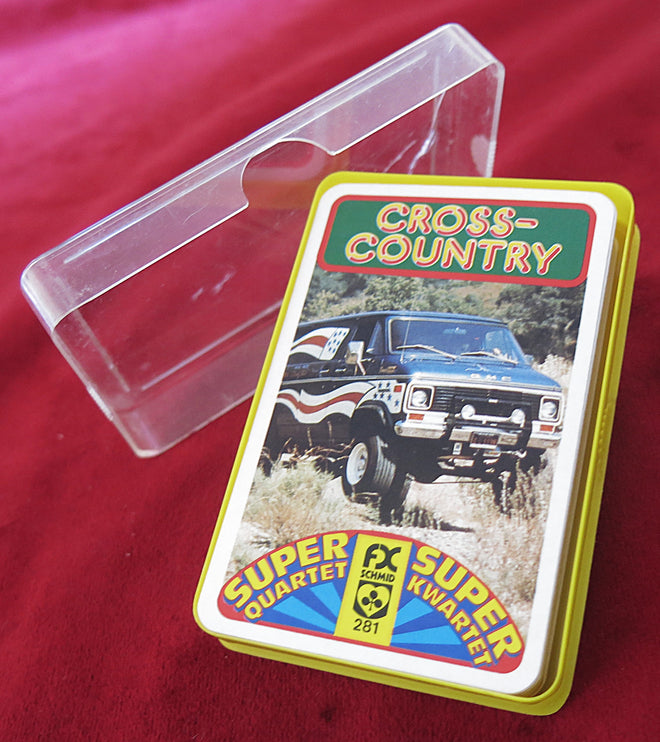 « Cross-Country Off-Road Quartet – FX Schmid années 1980 – Jeu de cartes de course vintage rare »