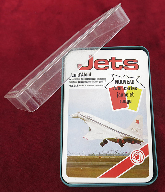 Jeu d'aviation vintage - Jeu de cartes Quartet des années 70 – Jeu de société | Cartes aéronautiques
