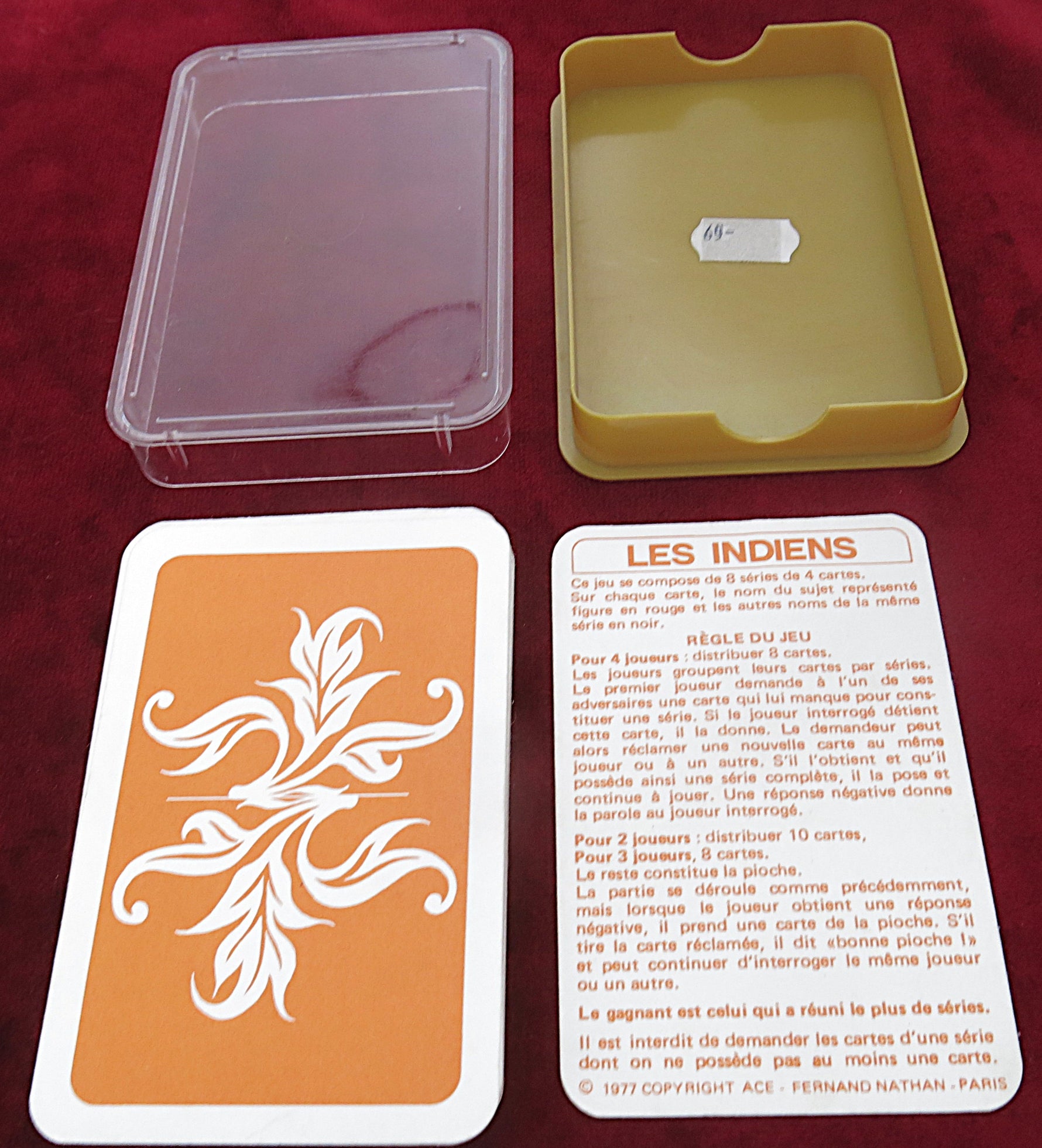 Les Indiens – Jeu de Familles (Nathan, 1977) – Jeu de cartes vintage