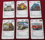 fx schmid, hemmA, super quartett, super kwartet, road giants, heavy trucks card game, vintage quartet game, benelux edition, 1980s trump cards, truck card deck, lorry cards, transport cards, utility vehicles, collectible card game, mini size cards