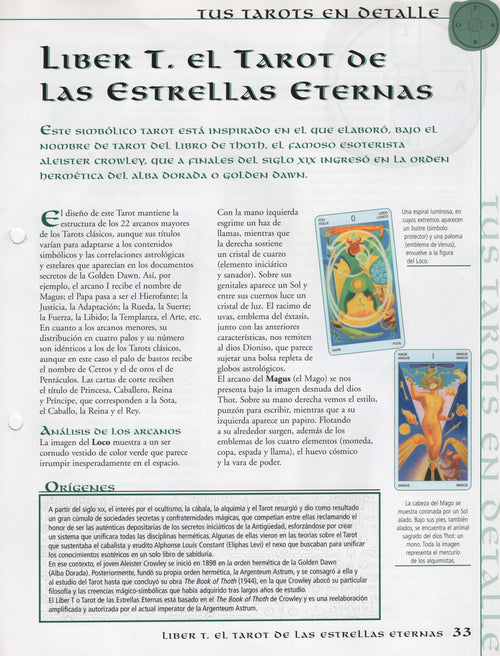 Tarot Liber T – Guides UNIQUEMENT - Téléchargement de fichiers - ANGLAIS, FRANÇAIS ET ESPAGNOL - IMPRIMABLE