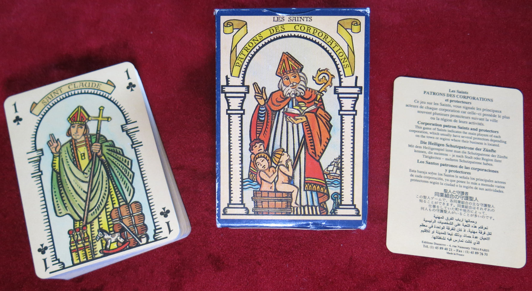 Rare Religious 1981 Card Game – Les Saints Patrons des Corporations, Symbolism of the saints