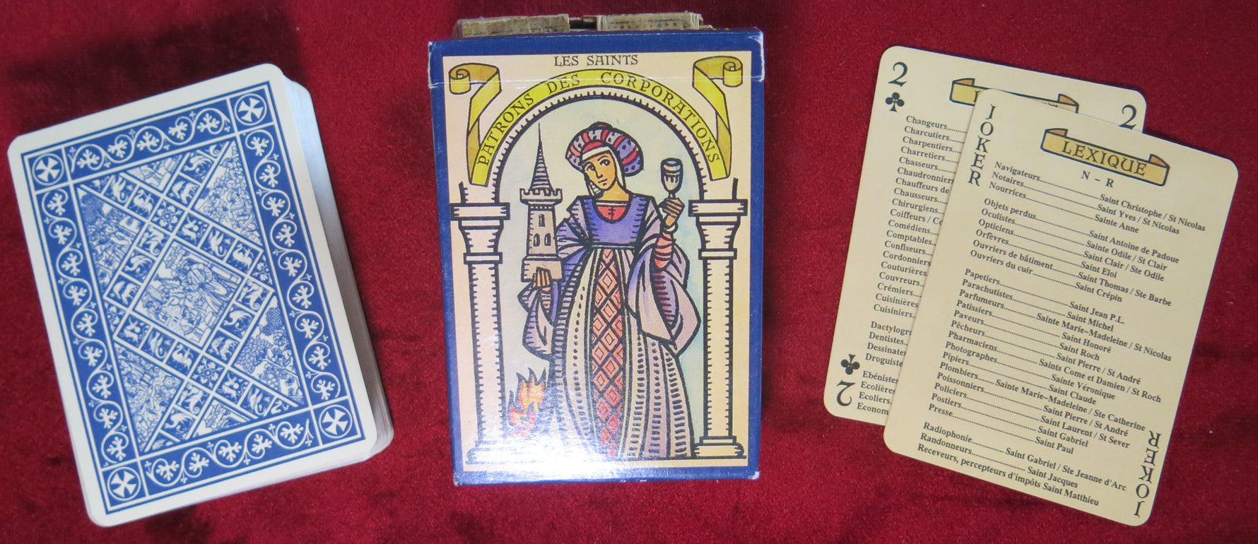 Rare Religious 1981 Card Game – Les Saints Patrons des Corporations, Symbolism of the saints
