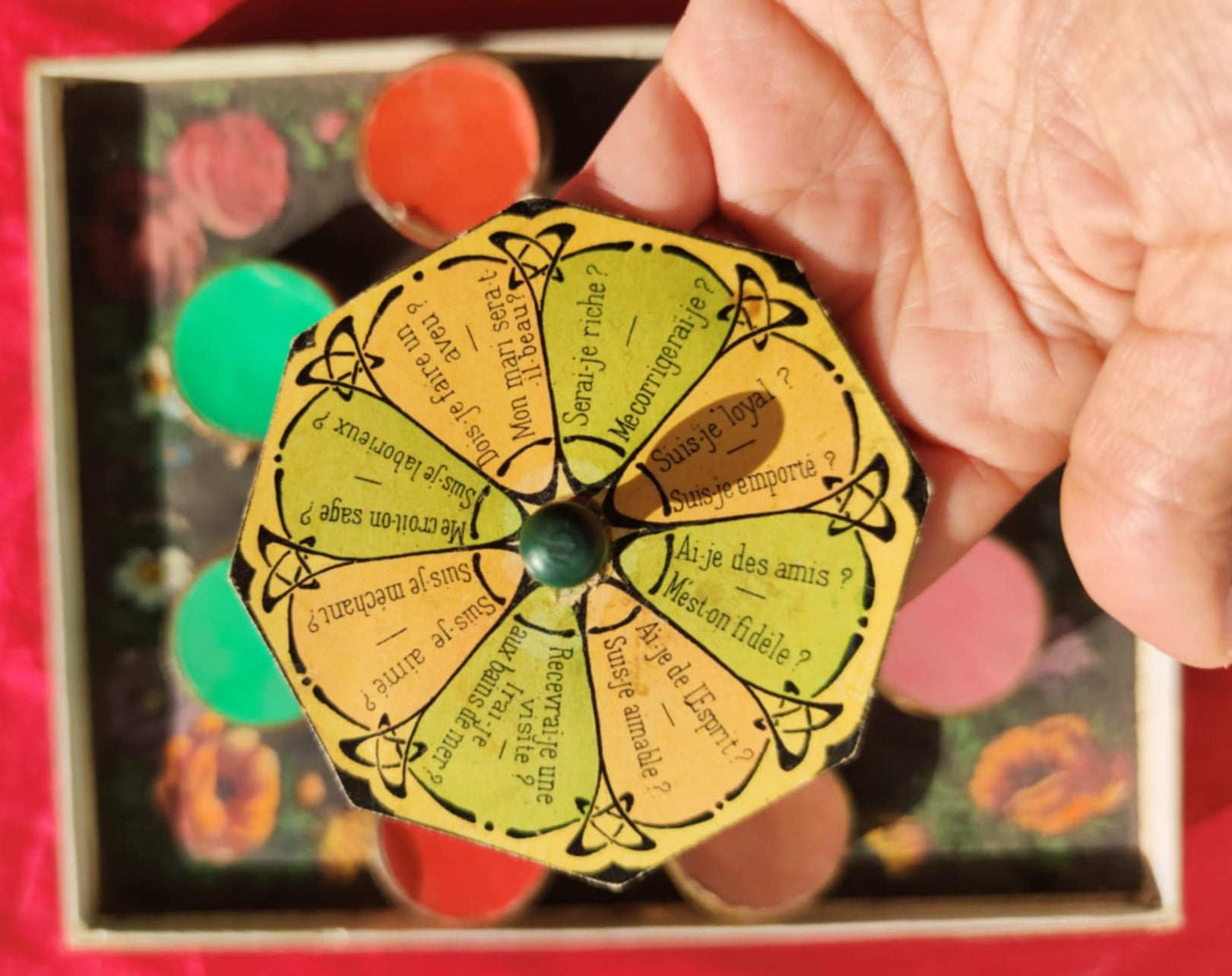 Victorian Mechanical Divination Game – L’Oiseau Bleu by Saussine (c. 1870–1890)