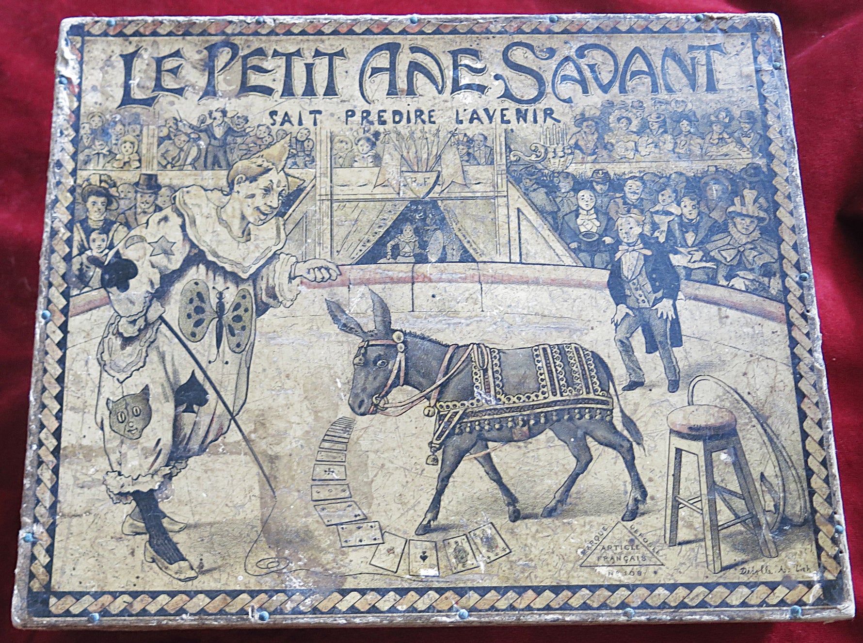 Le Petit Âne Savant – Antique French Fortune Telling Game – c.1890