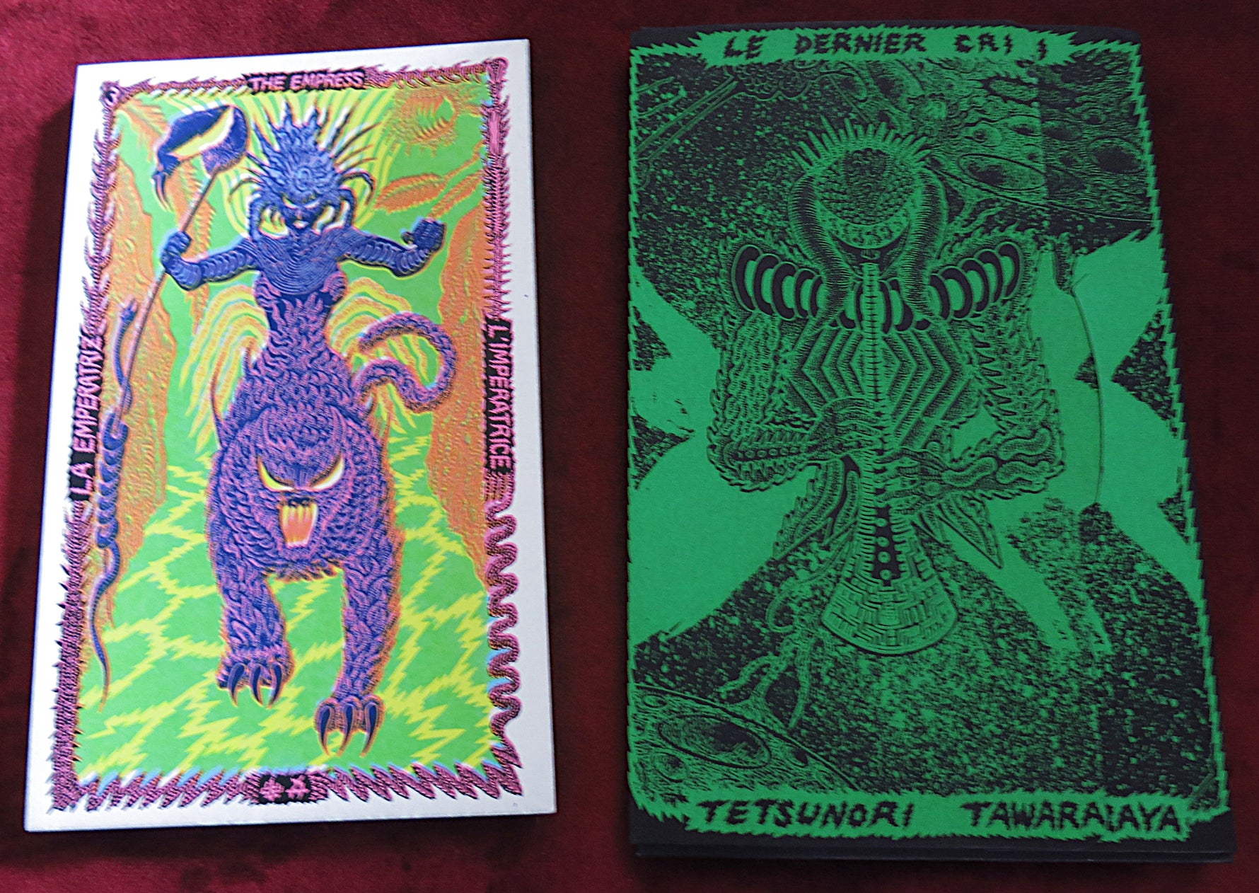 Le Tarot Schizoïde | Limité à 400 exemplaires | Jeu d'artiste sérigraphié japonais | Tarot avant-garde rare