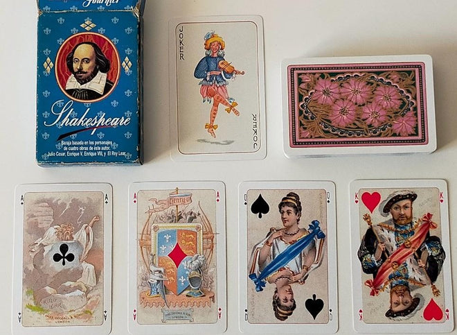 Cartes à jouer Shakespeare vintage (jeu scellé) – vers les années 1970-1980 Heraclio Fournier