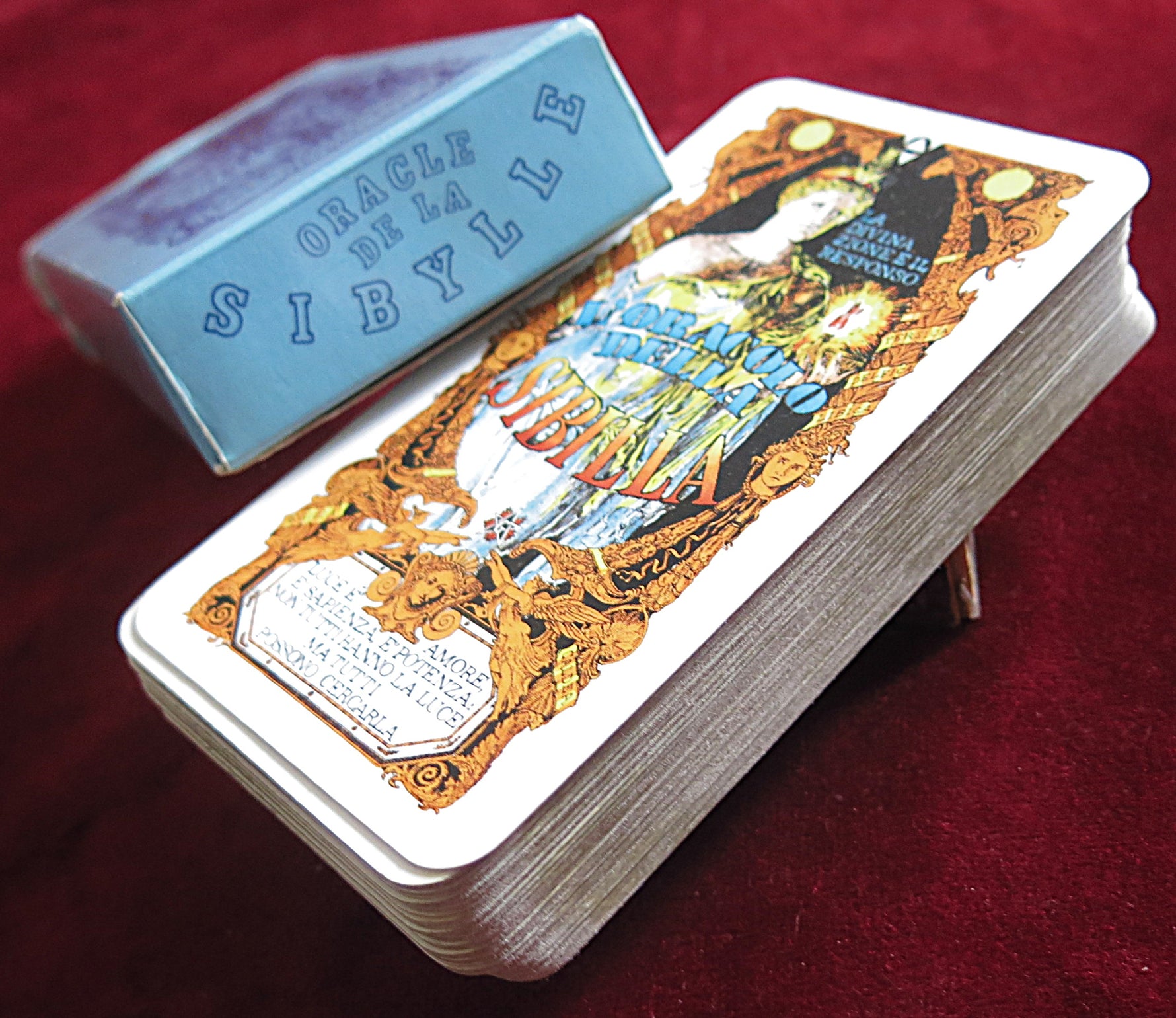L'Oracolo Della Sibilla - vers la fin des années 1970 – Cartes Oracle italiennes rares de Giorgio Tavaglione