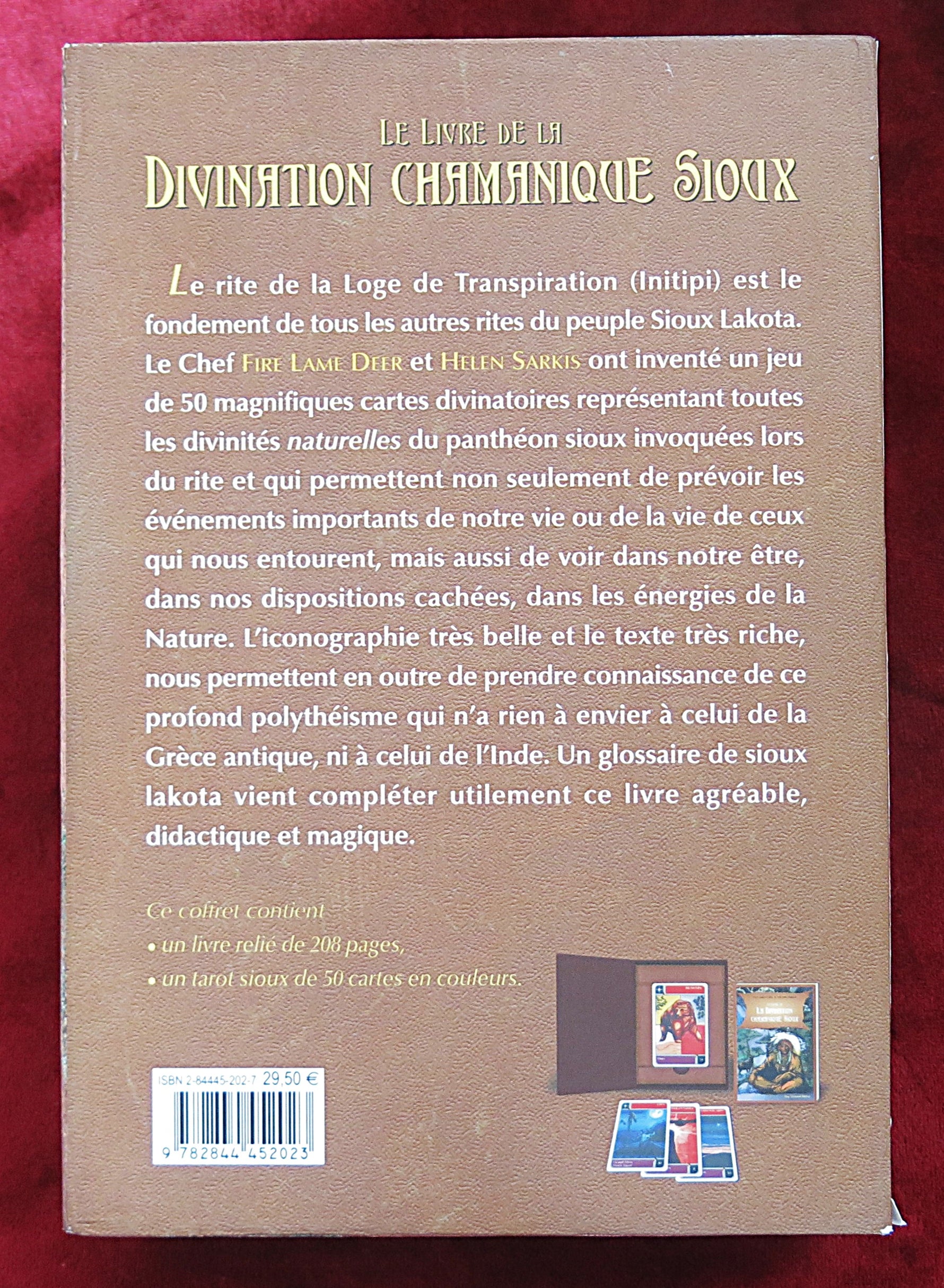 Divination chamanique Sioux – Cerf boiteux de feu & Hélène Sarkis – Édition rare épuisée