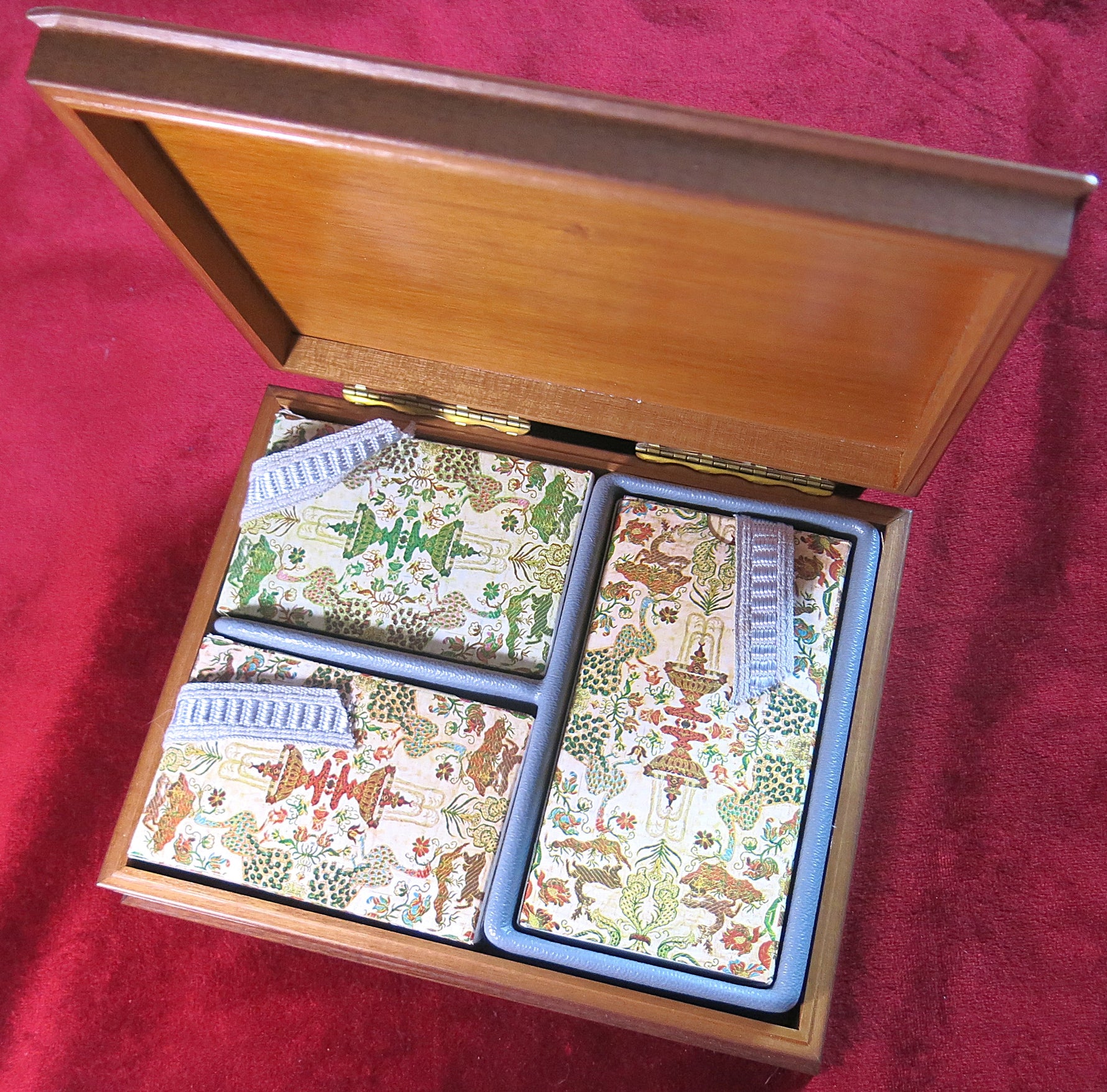 Antique French wood playing box - Wooden Box Set – ca. 1975–1985