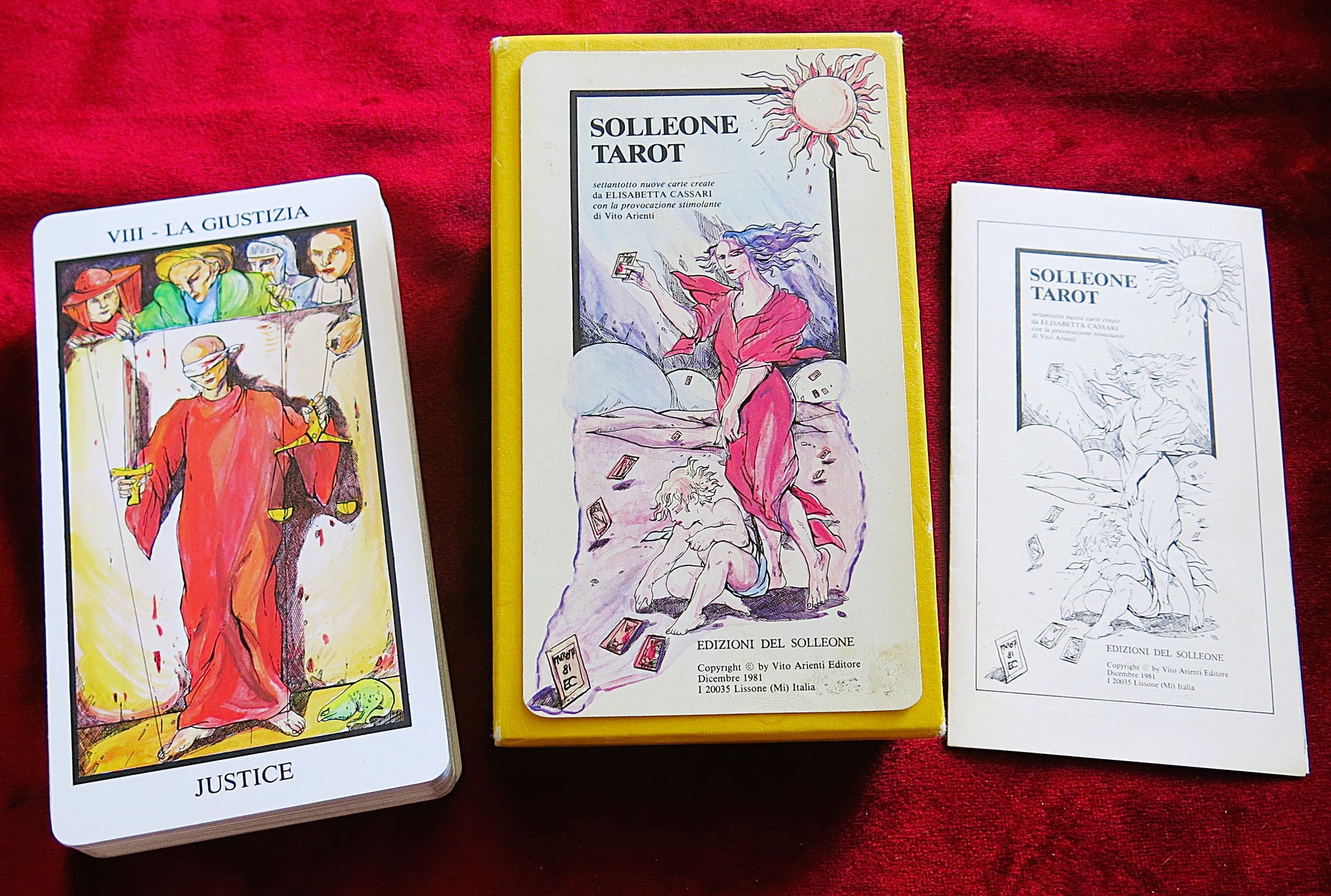 Solleone Tarot – Elisabetta Cassari – 1983 – Edizioni del Solleone – Rare Italian Art Tarot