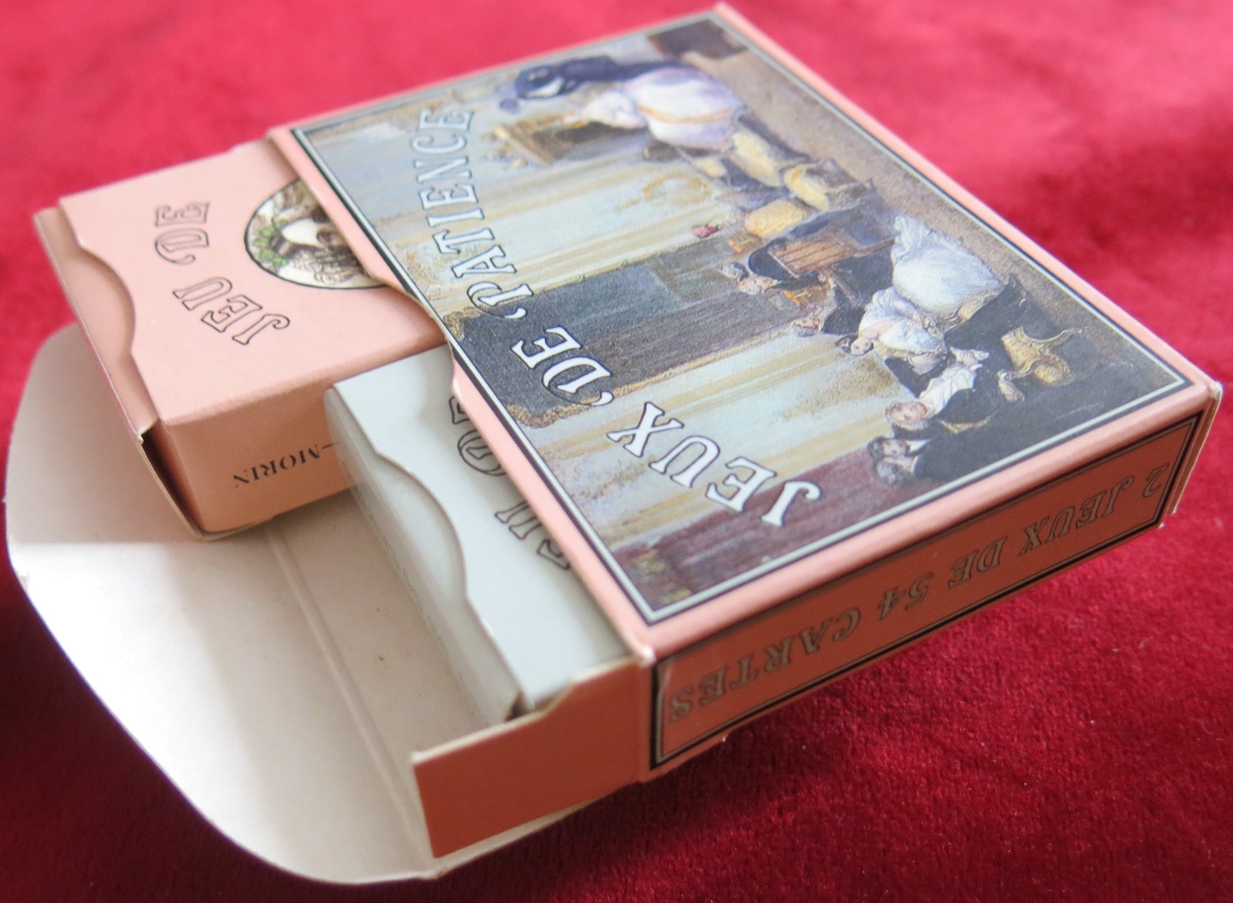 Vintage Jeux de Patience Card Set – Reissue of Madame Sonet-Morin 1860 – Dusserre Paris 1980s – Mini Playing Cards