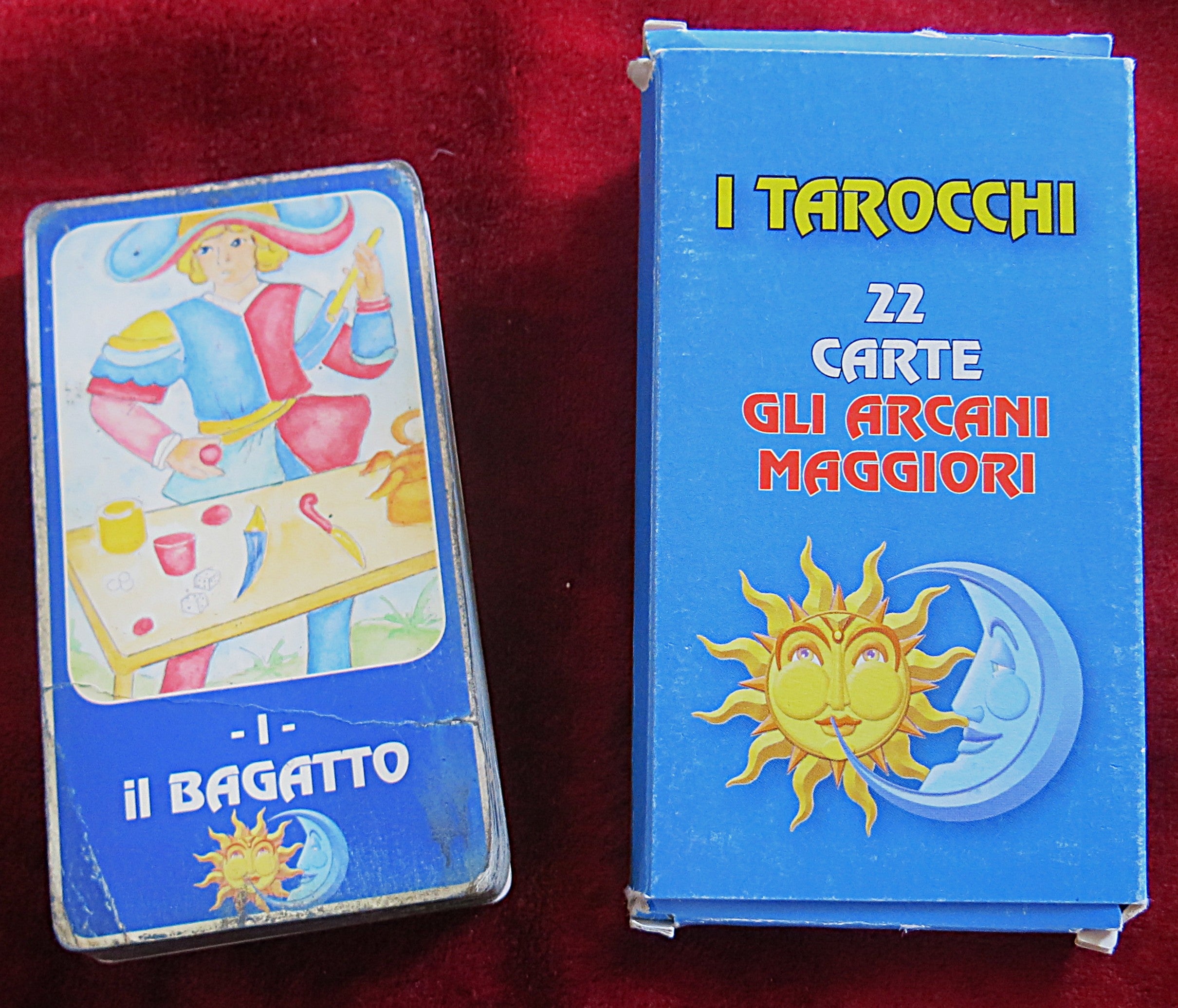 Vintage 1990s Stop Magazine Tarot Insert - Tarocchi 22 Arcani Maggiori - Complete Italian Mini Tarot Deck