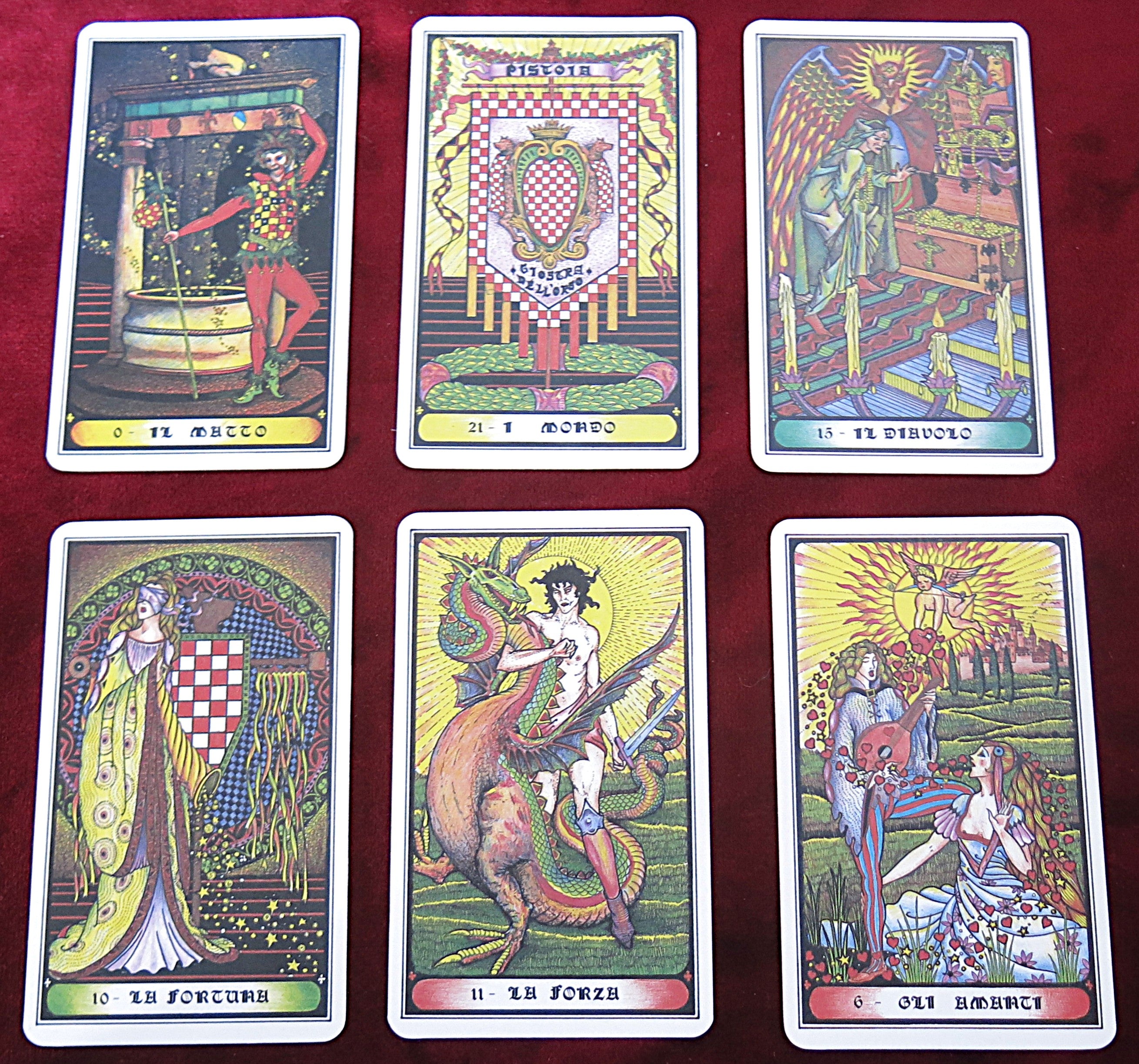 トランプ Tarocco storico del PALIO DI PISTOIA Tarocco Storico del Palio di Pistoia – Solleone 1985