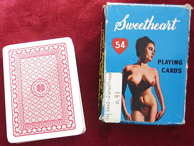 Jeu de cartes à jouer Sweetheart Nude 1970 - PAS COMPLET !