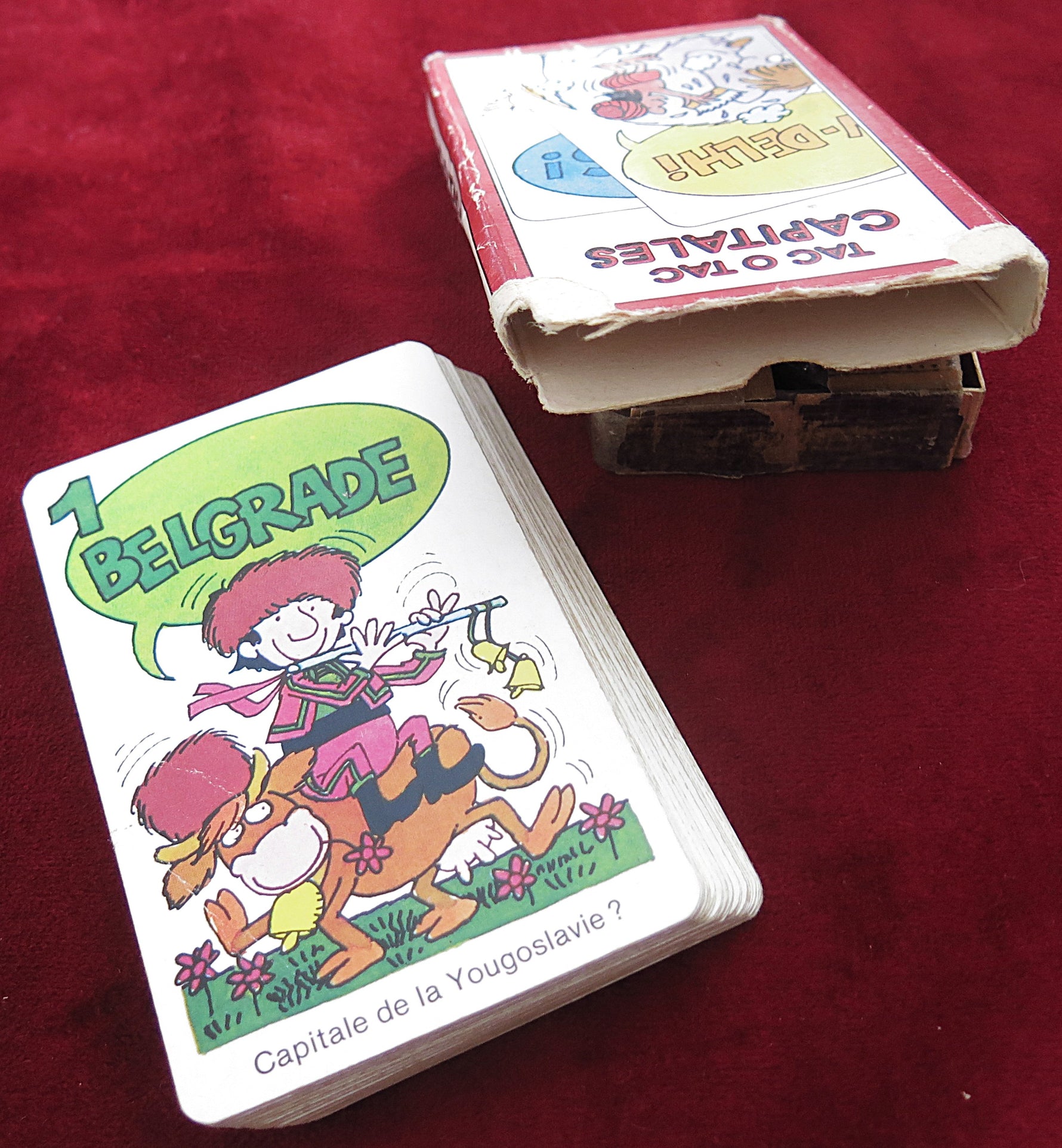 Tac O Tac – Capitales (Ducale, 1987) – Rare Vintage French Card Game