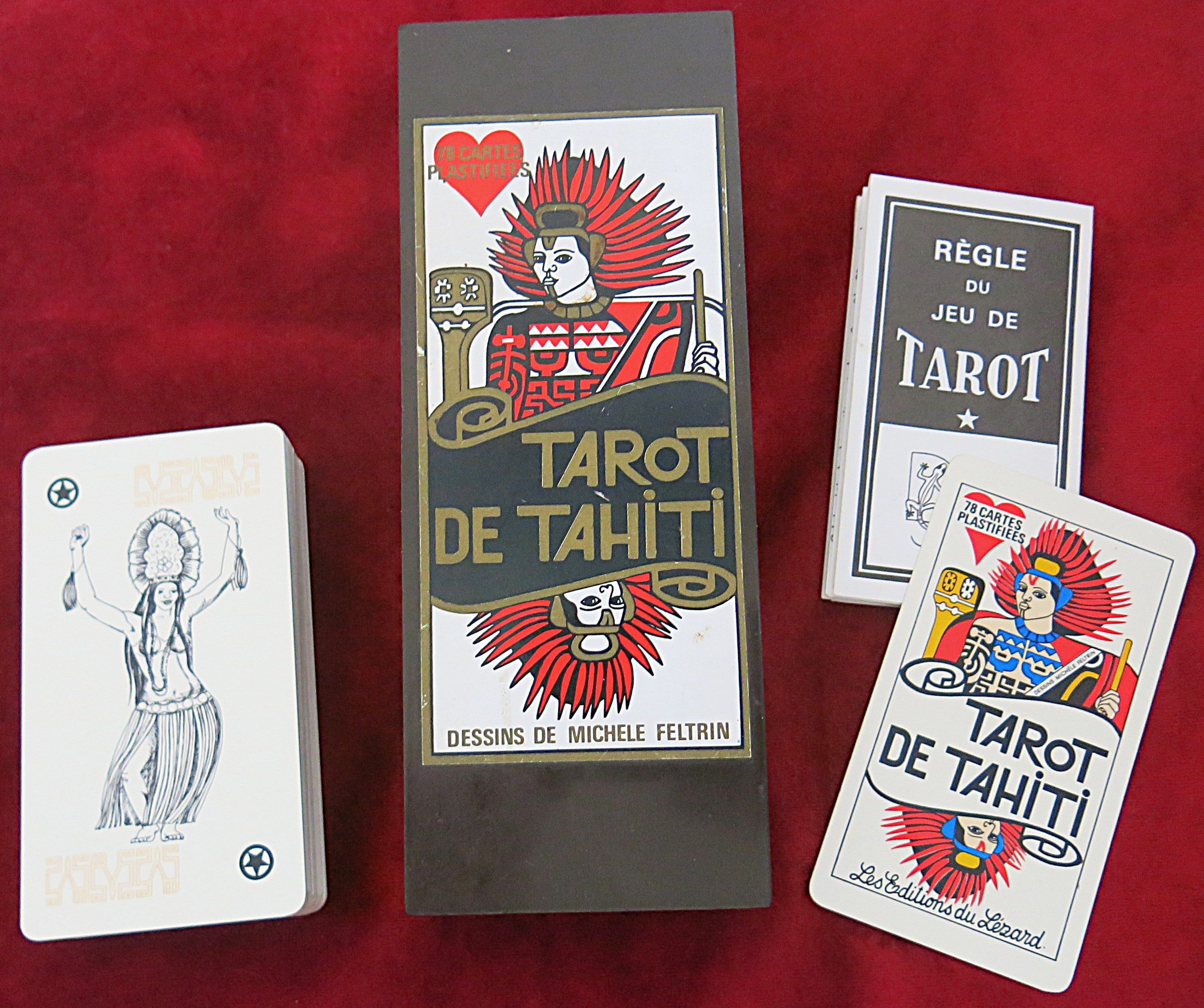 Tarot de Tahiti by Michèle Feltrin – Rare French Polynesian Tarot Deck – Complete
