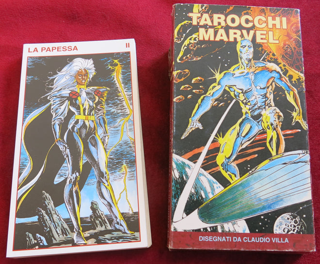 Tarocchi Marvel 1995 Tarot Cards Red Box - 22 Marvel Tarot Cards