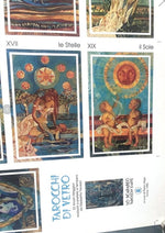 Rare Glass Tarot Factory Printing Sheet – 1990 Original Uncut Tarot Poster