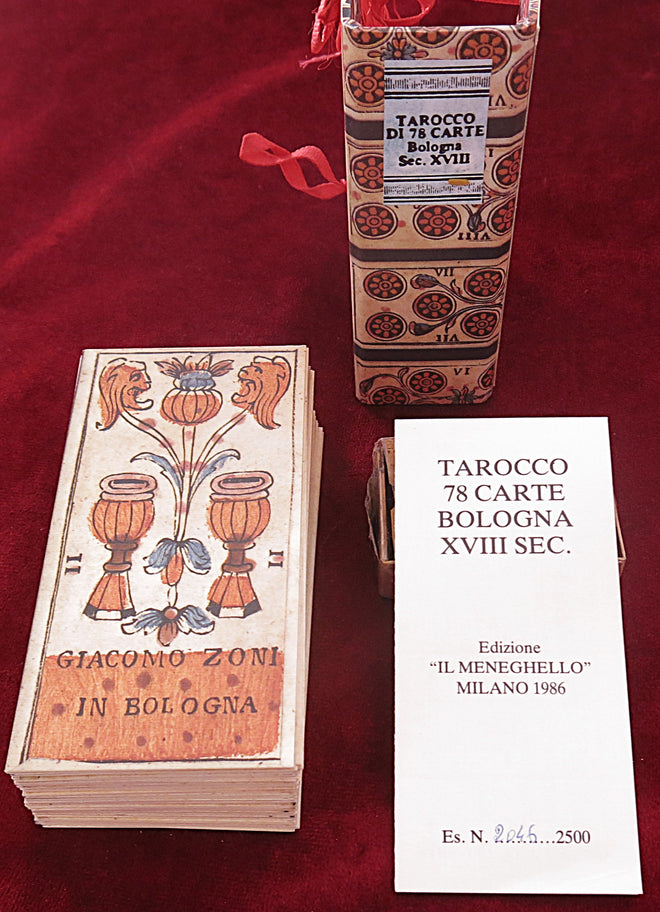 Tarocco Bologna XVIII Secolo – ⚠️ 1 card missing -  Il Meneghello (1986) Limited Edition – 2,500 copies -