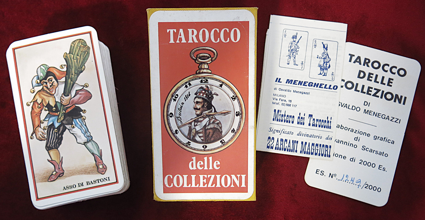 Tarocco delle Collezioni [Puppet Tarot] 1979 Limited Edition. Osvaldo Menegazzi. Italy.