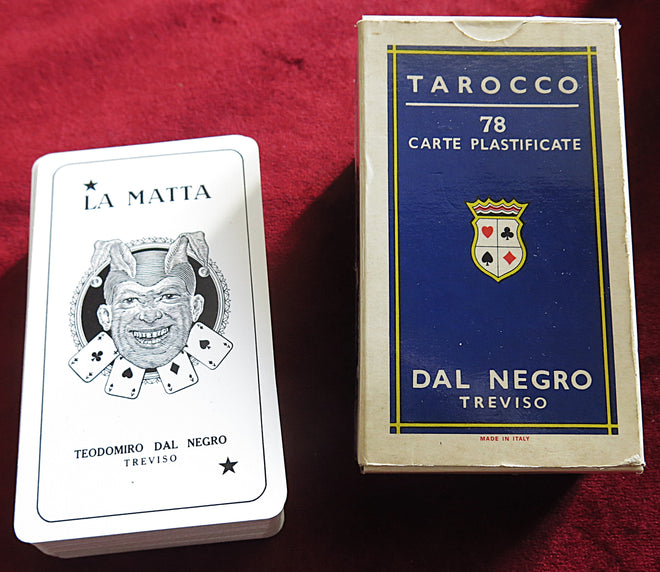 Tarocco Piemontese – Dal Negro Treviso – 1960s Vintage Italian Tarot – 78 Carte Plastificate Telate