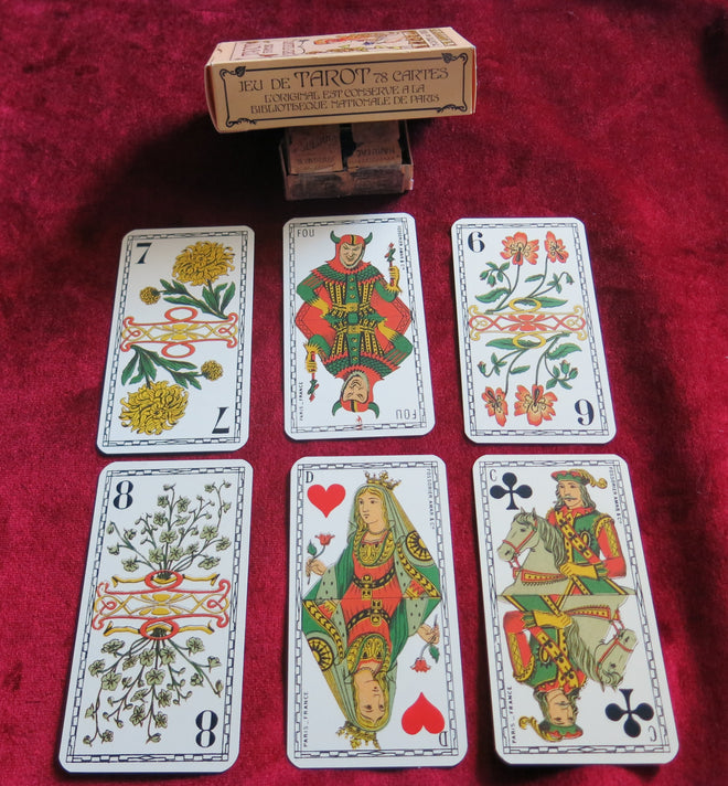 Tarot Français Des Fleurs - Français Tarot des Fleurs - TRÈS RARE
