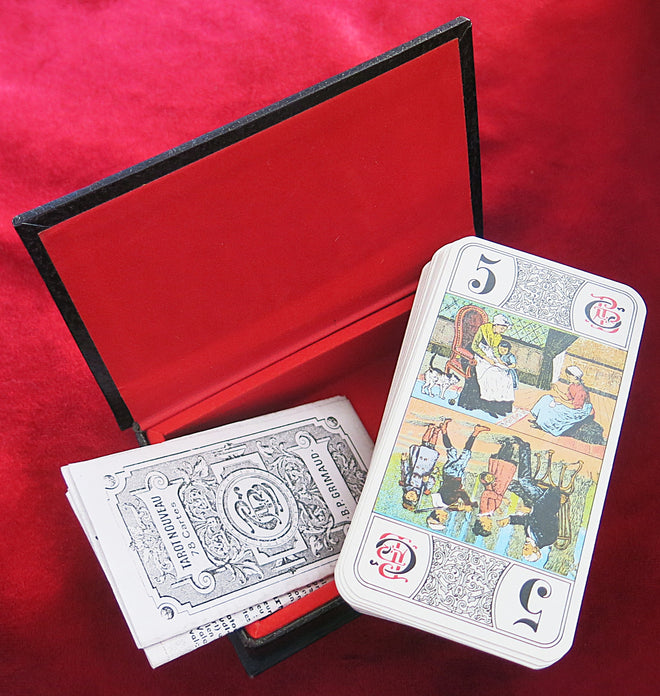 Tarot Nouveau des années 70 avec coffret cartonné par BP Grimaud – Jeu de divination vintage français