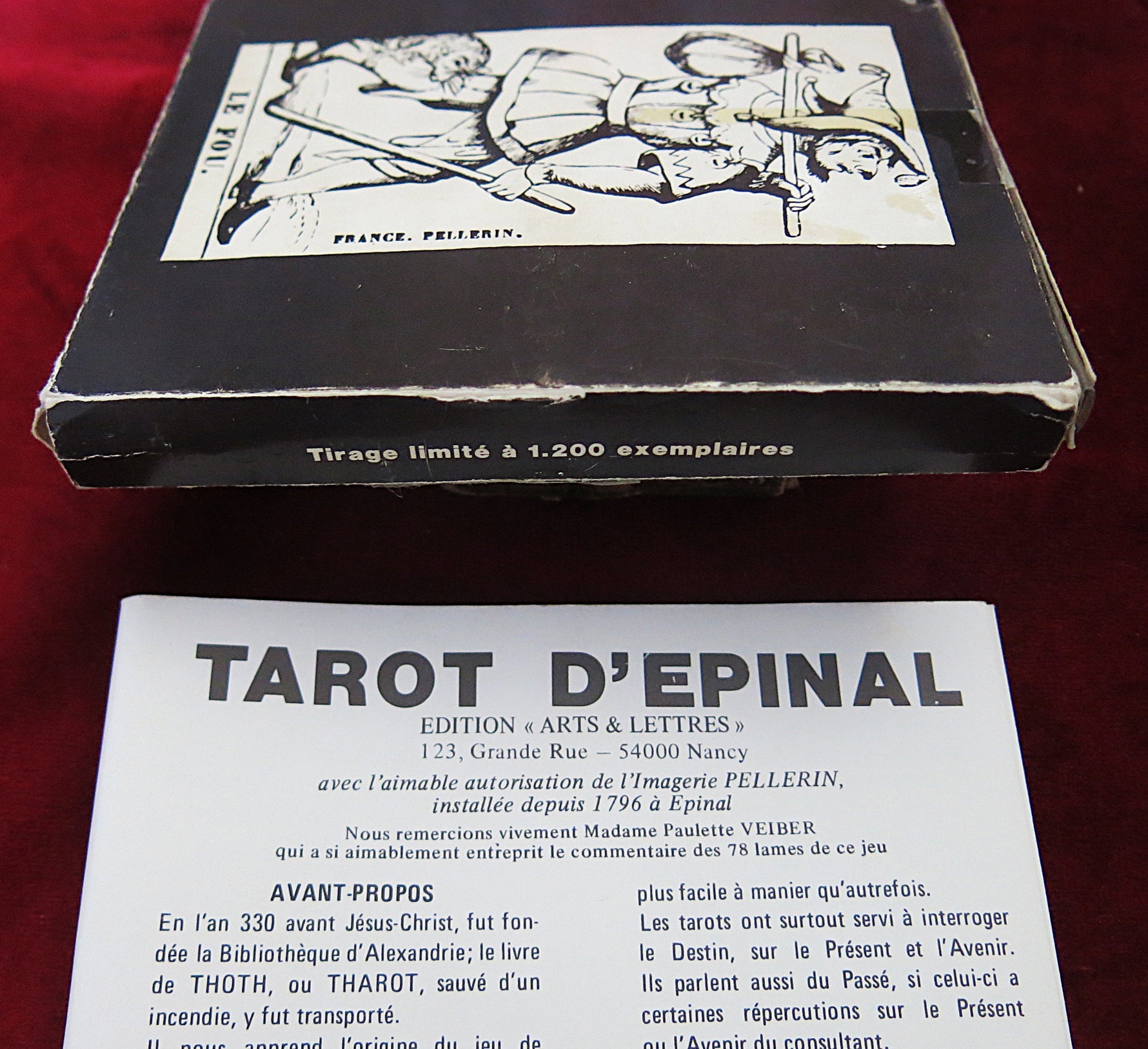 Tarot d'Épinal 1975 Édition Limitée – Arts & Lettres Nancy