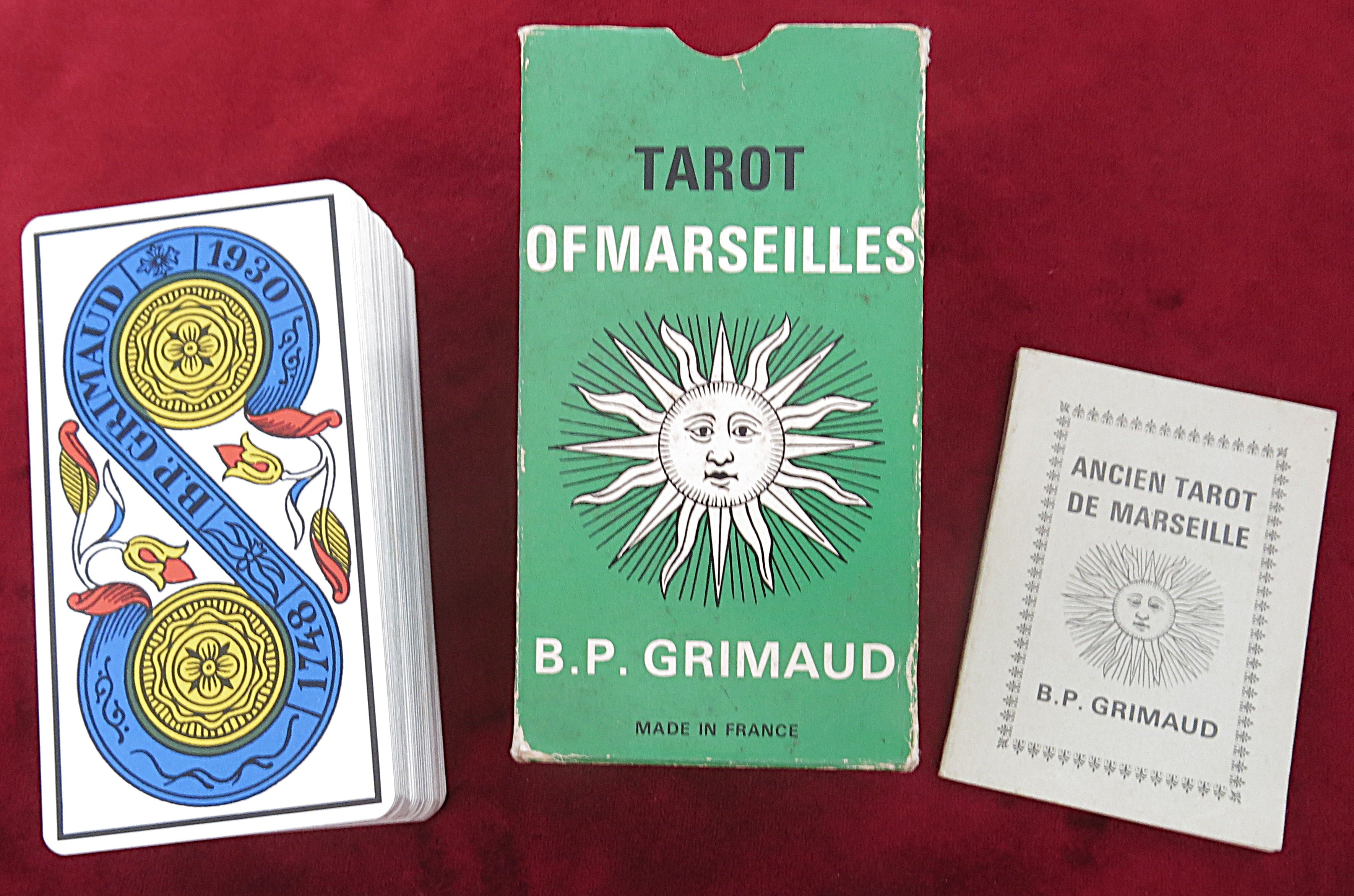 1969  Ancien Tarot de Marseille — Green Box — Grimaud Very Rare Edition