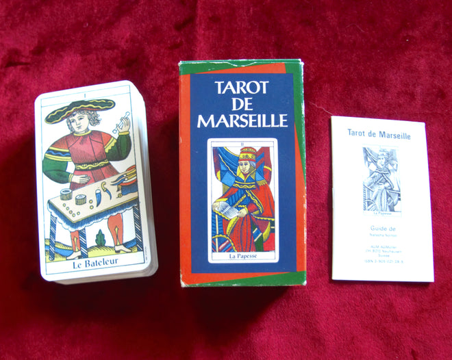 Ancien Tarot de Marseille 90s des Editions AGMüller - Original Antique Marseille Tarot Deck 1990 - Rare Tarot de Marseille AGM -