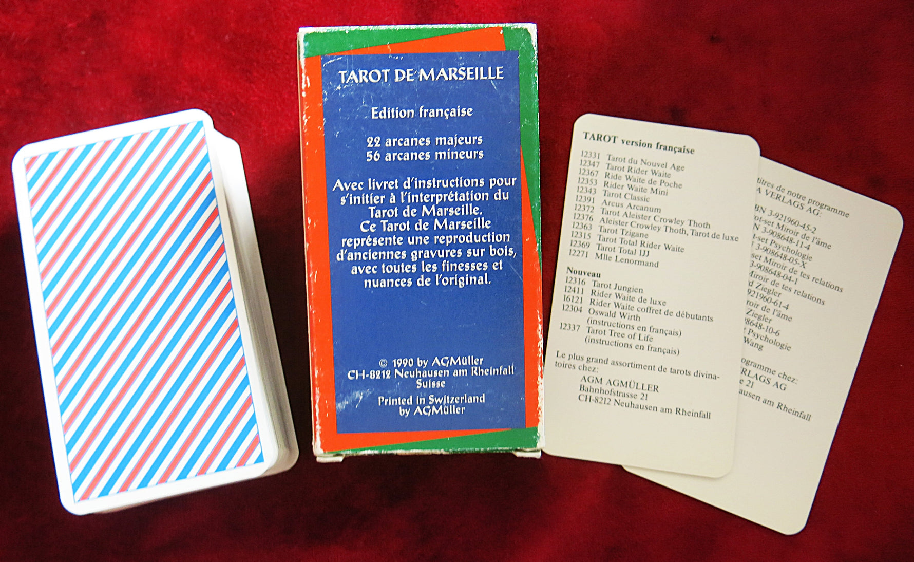 Jeu de tarot de Marseille ancien et original - Édition AGMüller (1990) - Extrêmement rare