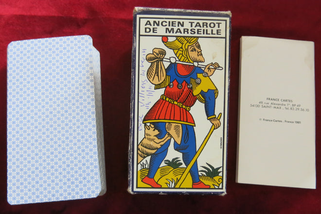 Ancien tarot de Marseille from Paul Marteau - "The best known of Marseille deck" - Livret Tchalai - cartomancy - clairvoyance - fortune telling