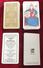 Rare 1990 edition of the Tarot de Marseille Heron box based on the 1761 Nicolas Conver deck