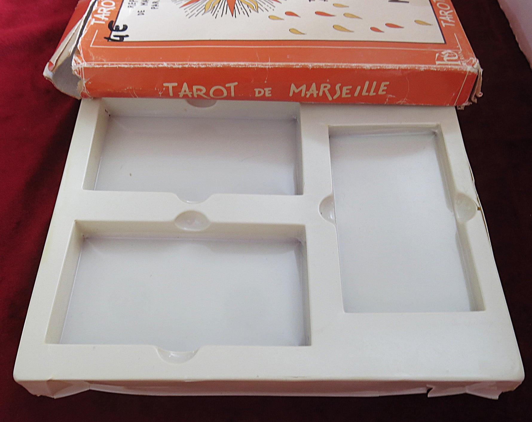 Rare 1990 edition of the Tarot de Marseille Heron box based on the 1761 Nicolas Conver deck