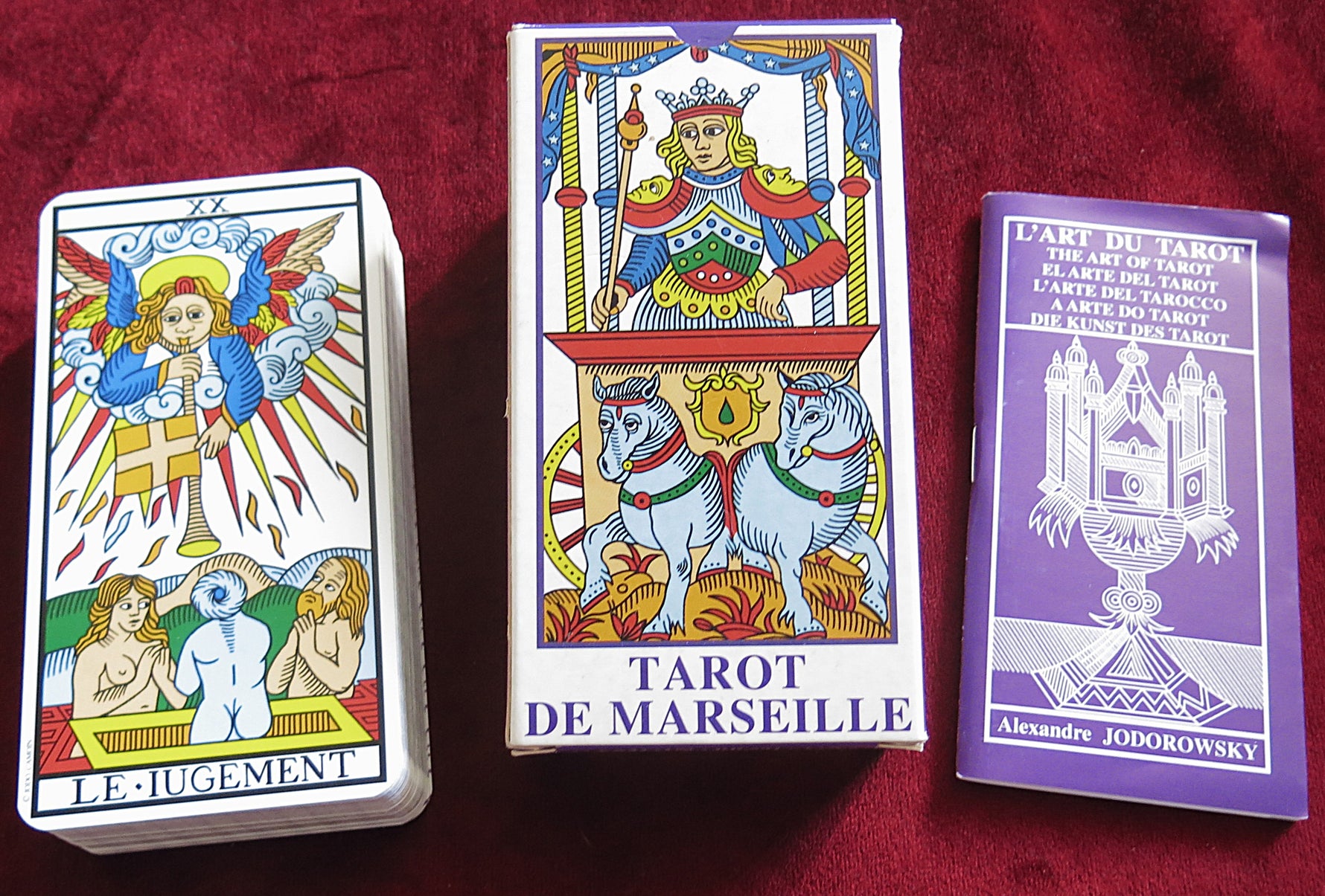 Tarot de Marseille Camoin & Jodorowsky – Édition originale de 1997 – Jeu français authentique + livret | Jeu best-seller