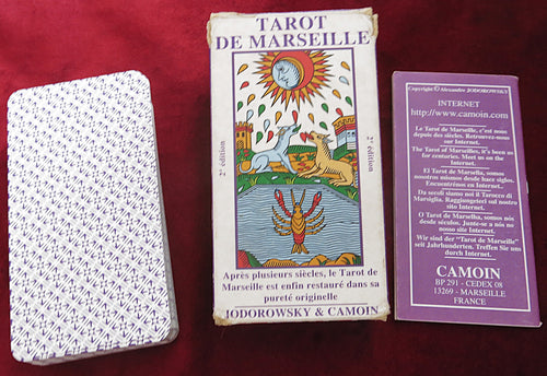 Tarot de Marseille Camoin &amp; Jodorowsky – Édition originale de 1997 – Jeu français authentique + livret | Jeu best-seller