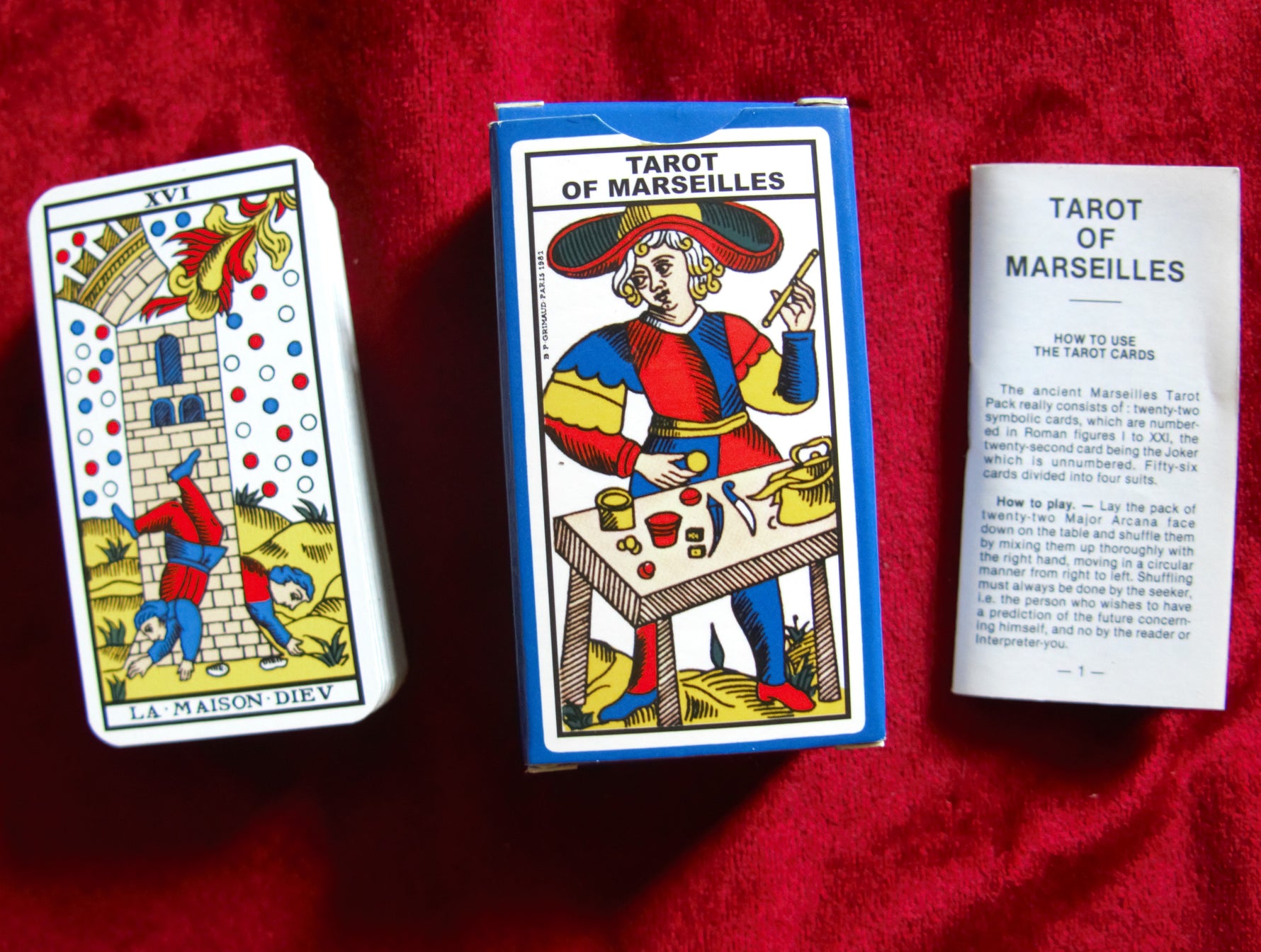Pocket Marseille Tarot – Mini Tarot of Marseille – Grimaud Paris 1996 – Sealed Deck - Tarot de Marseille miniature