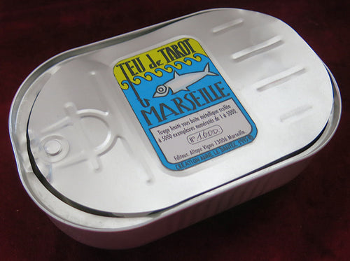 Tarot de Marseille in a Sardine Tin (open) – Limited Edition by Anne Le Dantec (1995)
