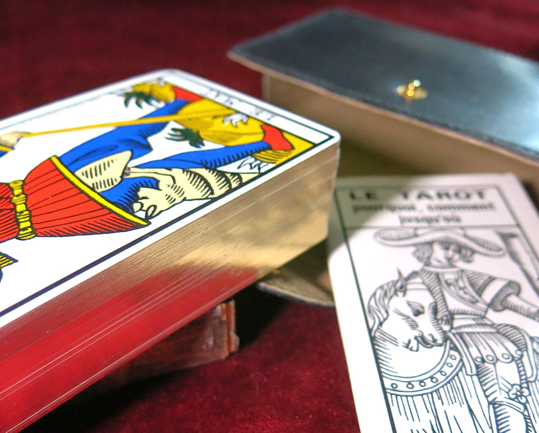 Tarot de Marseille – Grimaud Luxury Edition (Gold Edges & Leather Case, 1980s)
