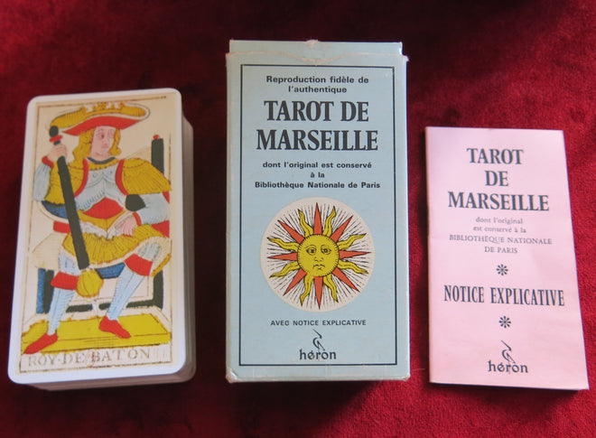 1761 Tarot de Marseille Heron Editions blue box - Nicolas Conver - jeux de cartes Tarot de Marseille