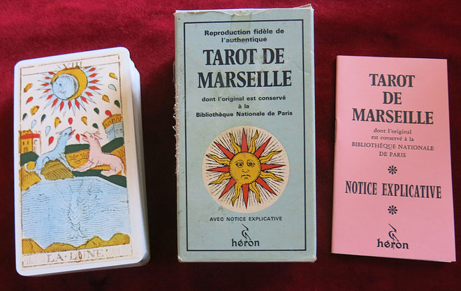Nicolas Conver 1761 Tarot de Marseille Heron Editions blue box
