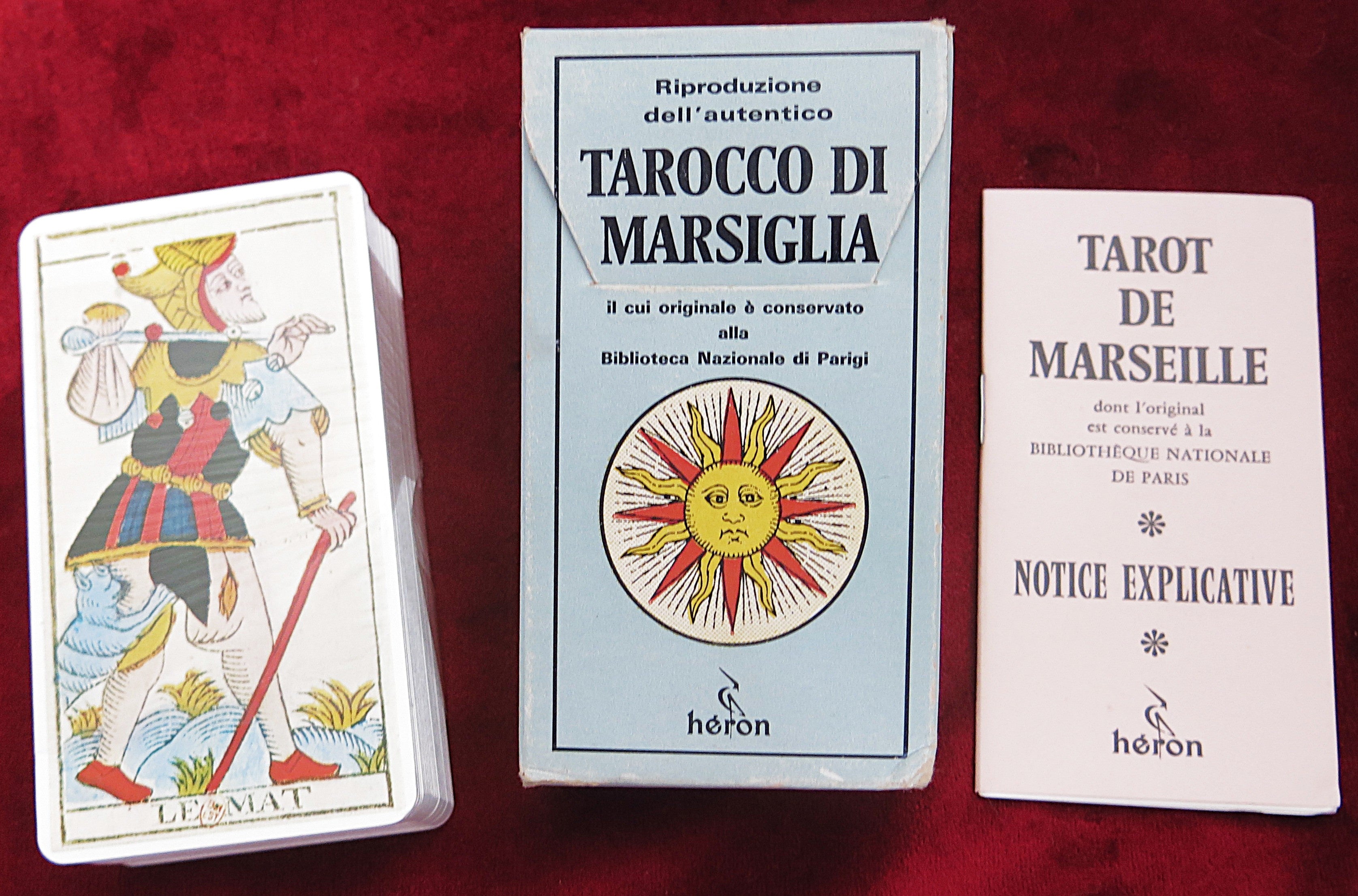Nicolas Conver 1761 Tarot de Marseille Editions Héron coffret bleu