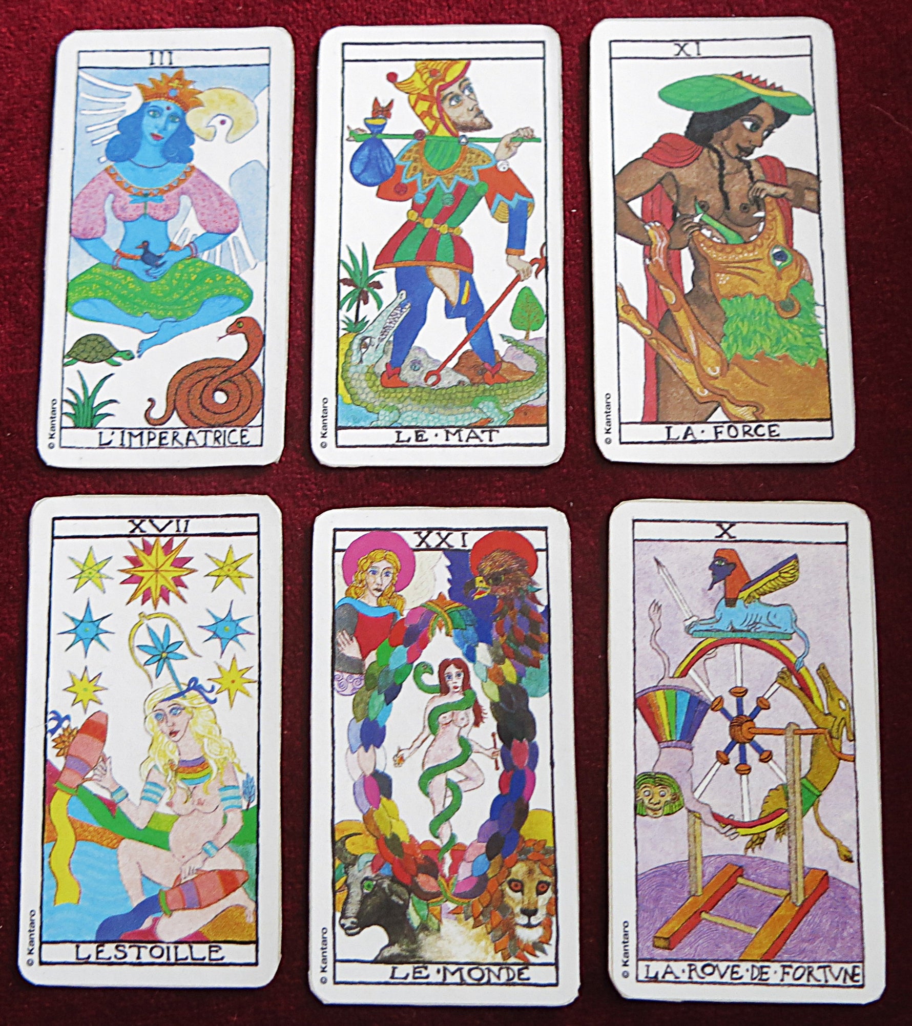 Télé Star Mini Tarot – Rare Deck de Poche Marseille des Années 1990 (22 Arcanes Majeurs)