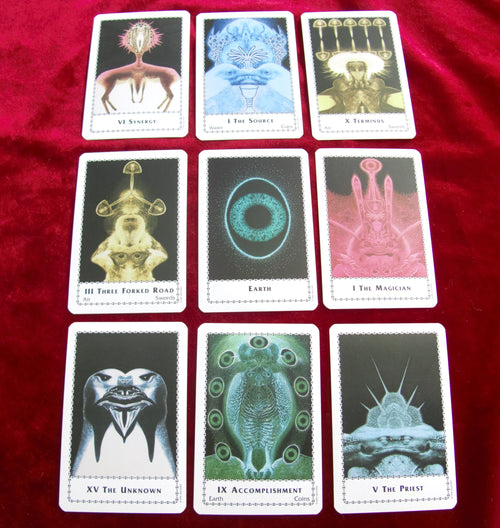 Tarot Terrestre 1996 - ÉTAT NEUF ! tarot fluide/intuitif - HR Giger Tarot - Luis Royo - Baphomet : Le Tarot des Enfers